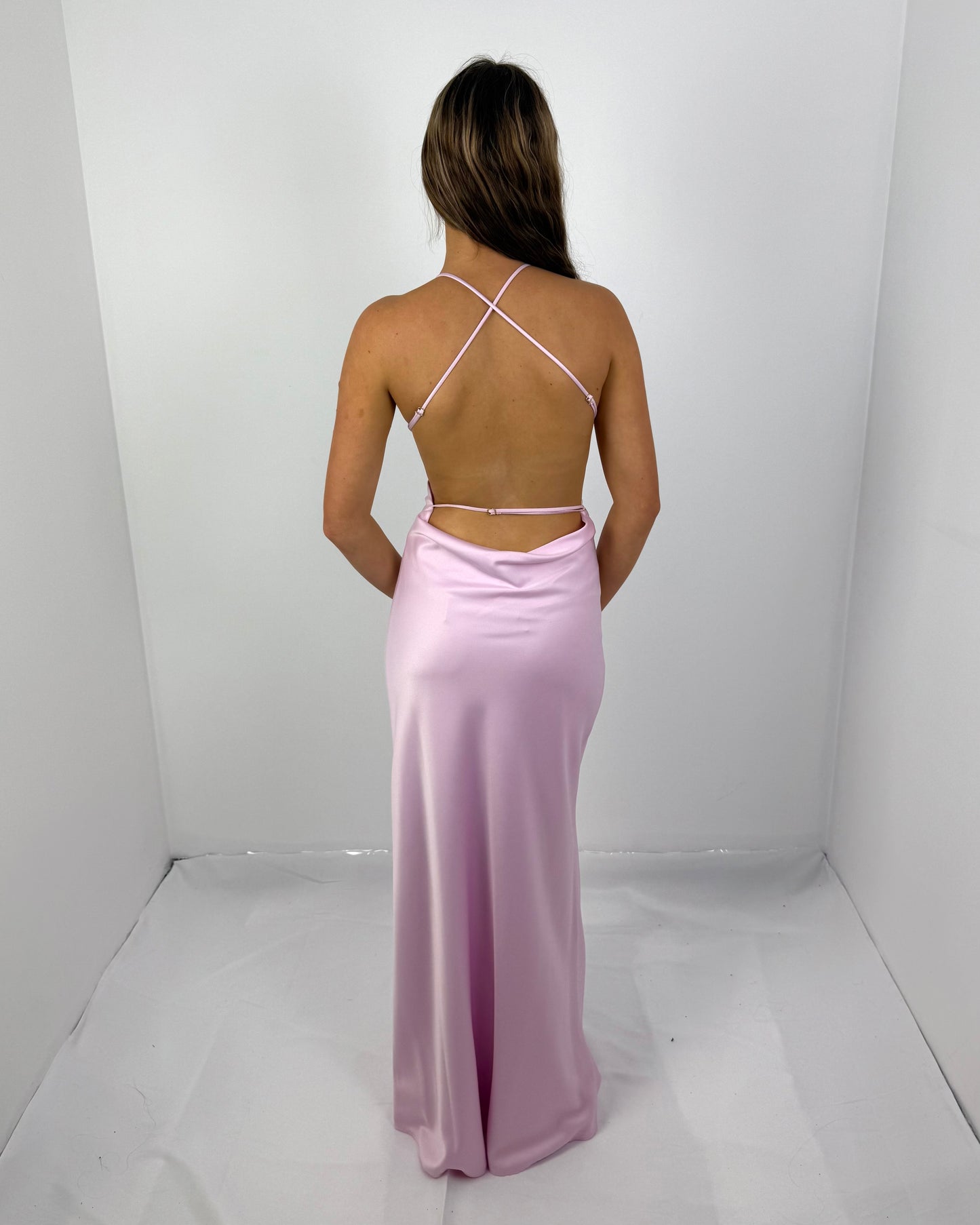 HYDRANGEA SATURATION POINT SLIP DRESS