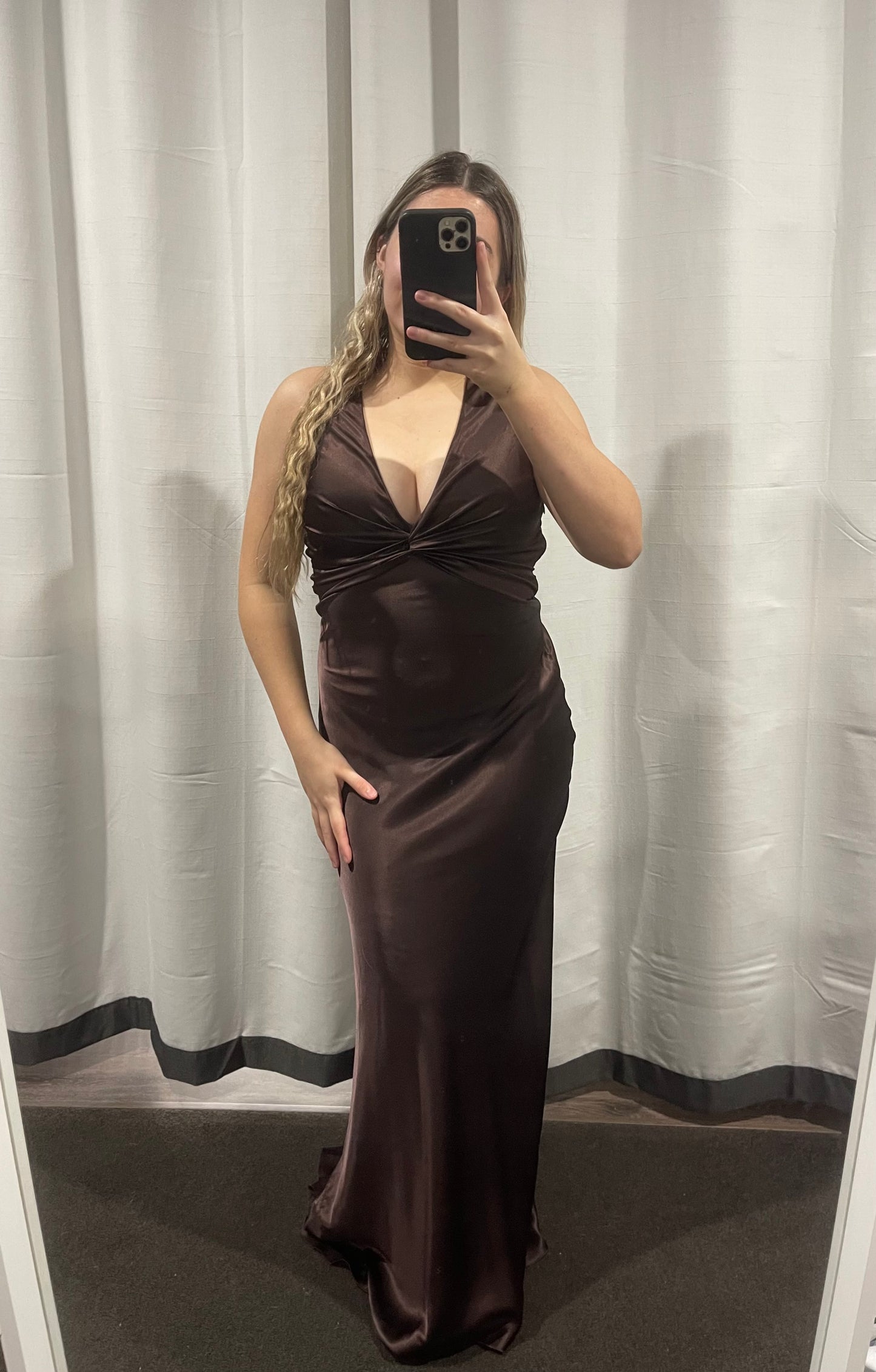 BROWN GODDESS GOWN