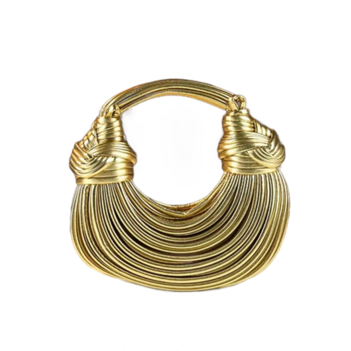KNOTTED BAG - GOLD