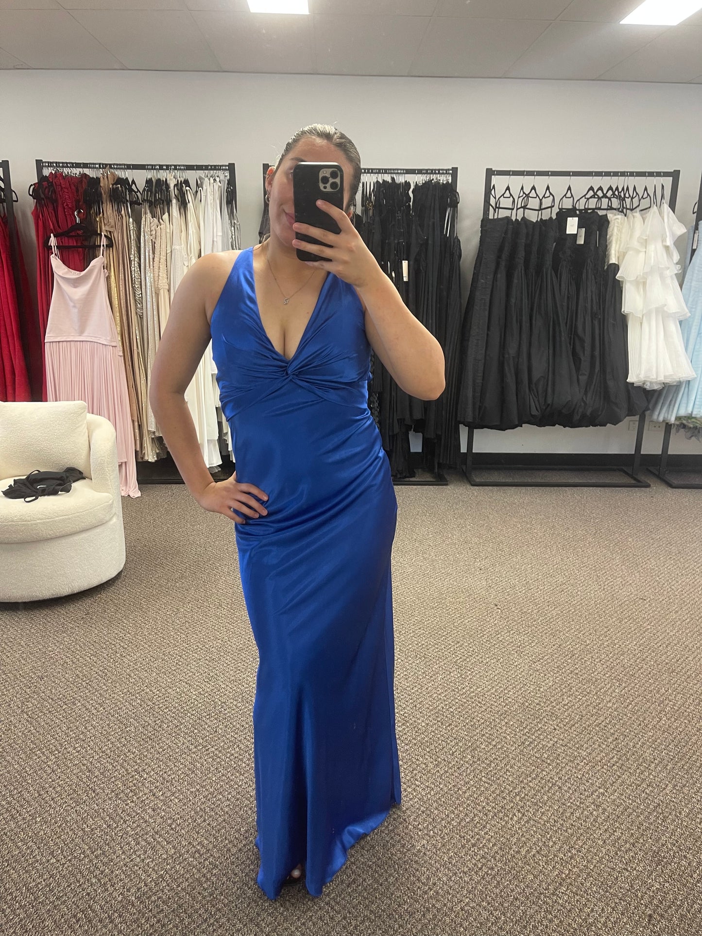COBALT BLUE GODDESS GOWN