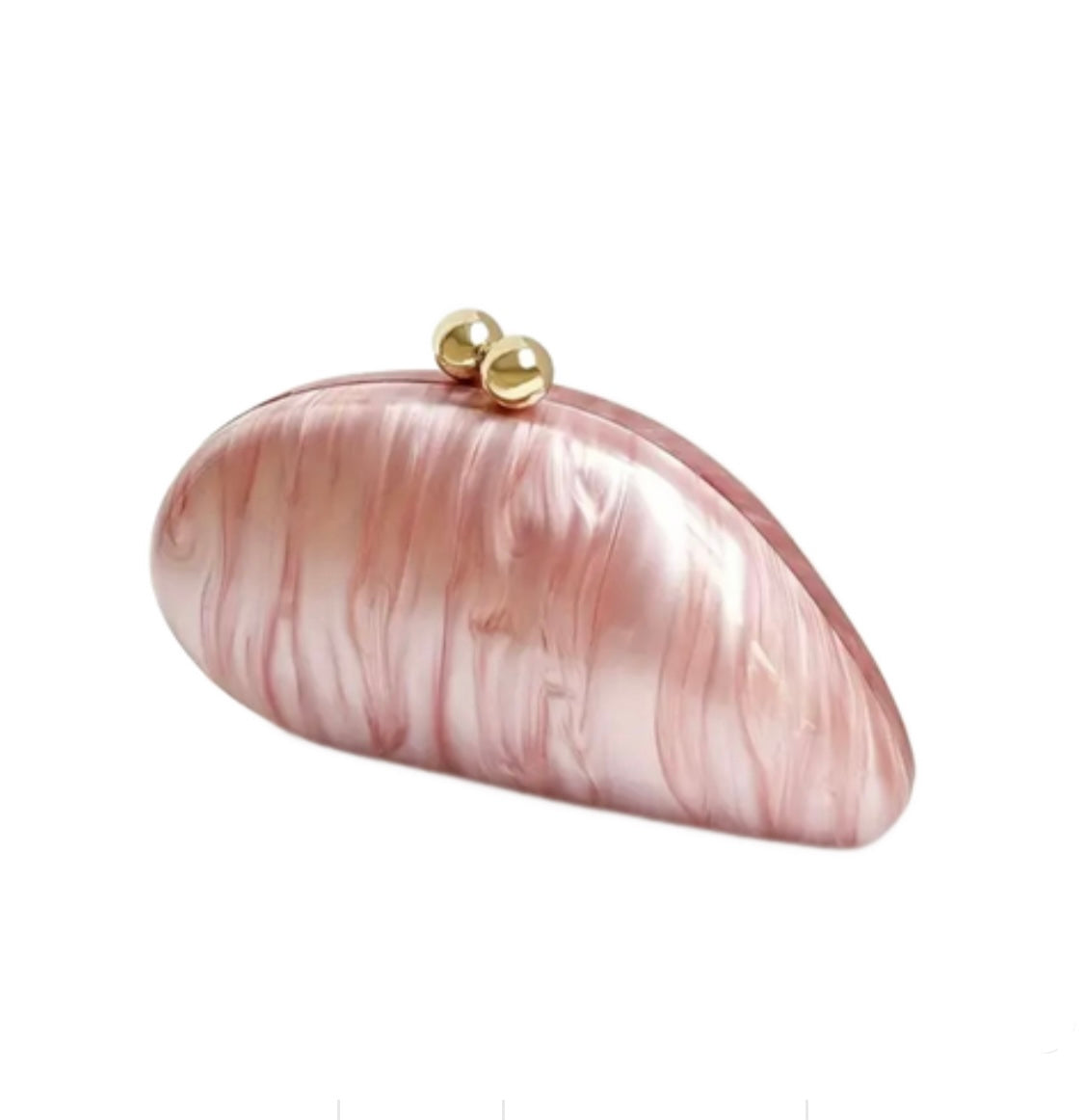 PEARL CLUTCH - ROSE