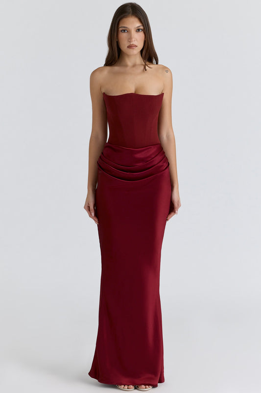 WINE PERSEPHONE DRESS