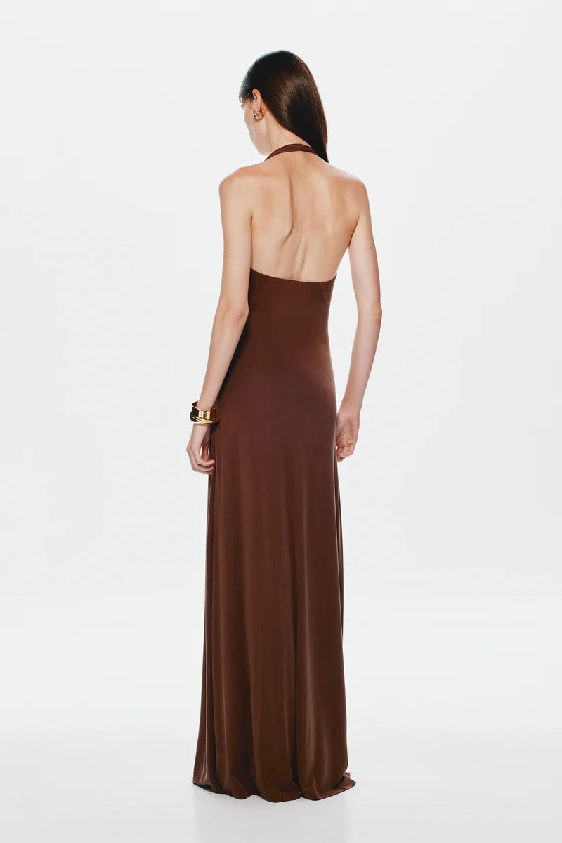 BROWN JENNIFER CUPRO MAXI