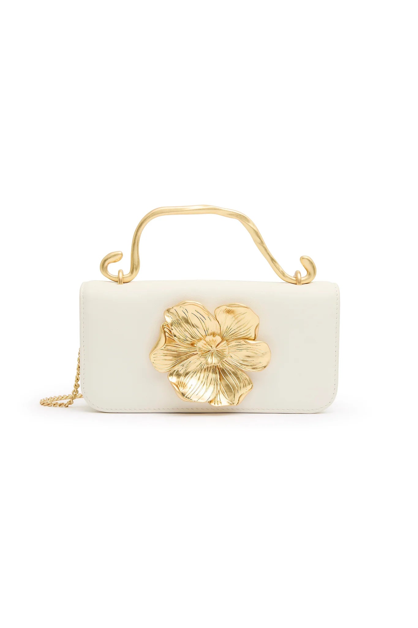 ALESSIA FLOWER CLUTCH - IVORY