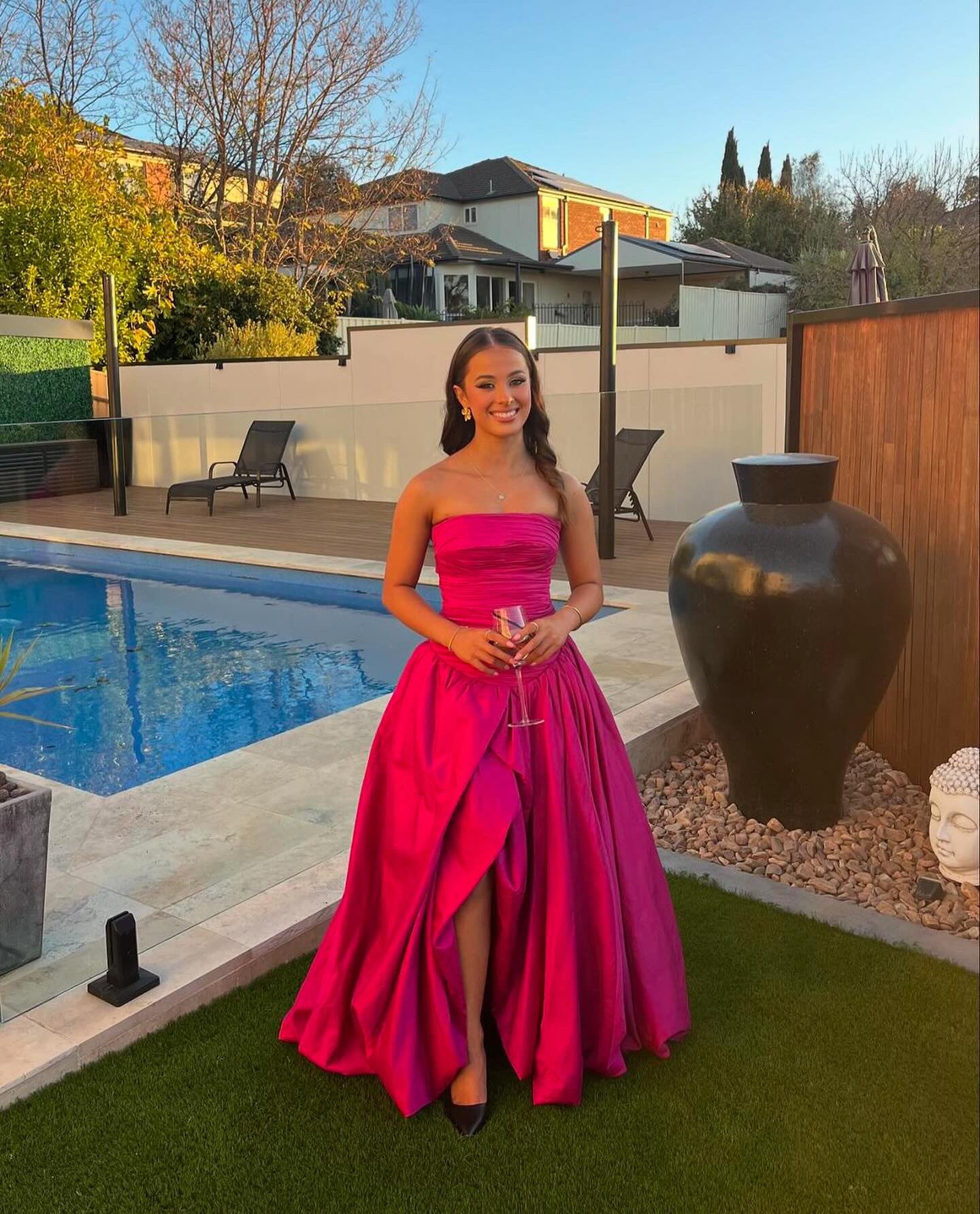 MAGENTA VIOLETTE BUBBLE HEM MAXI MAGENTA VIOLETTE BUBBLE HEM MAXI
