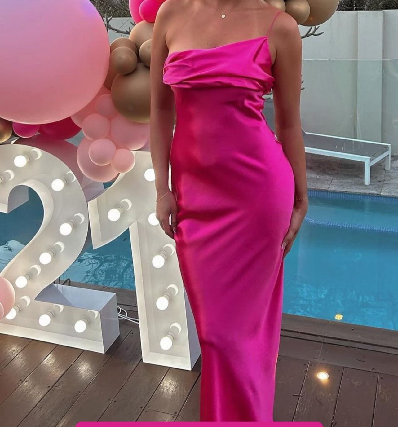 PINK MIKAYLA GOWN
