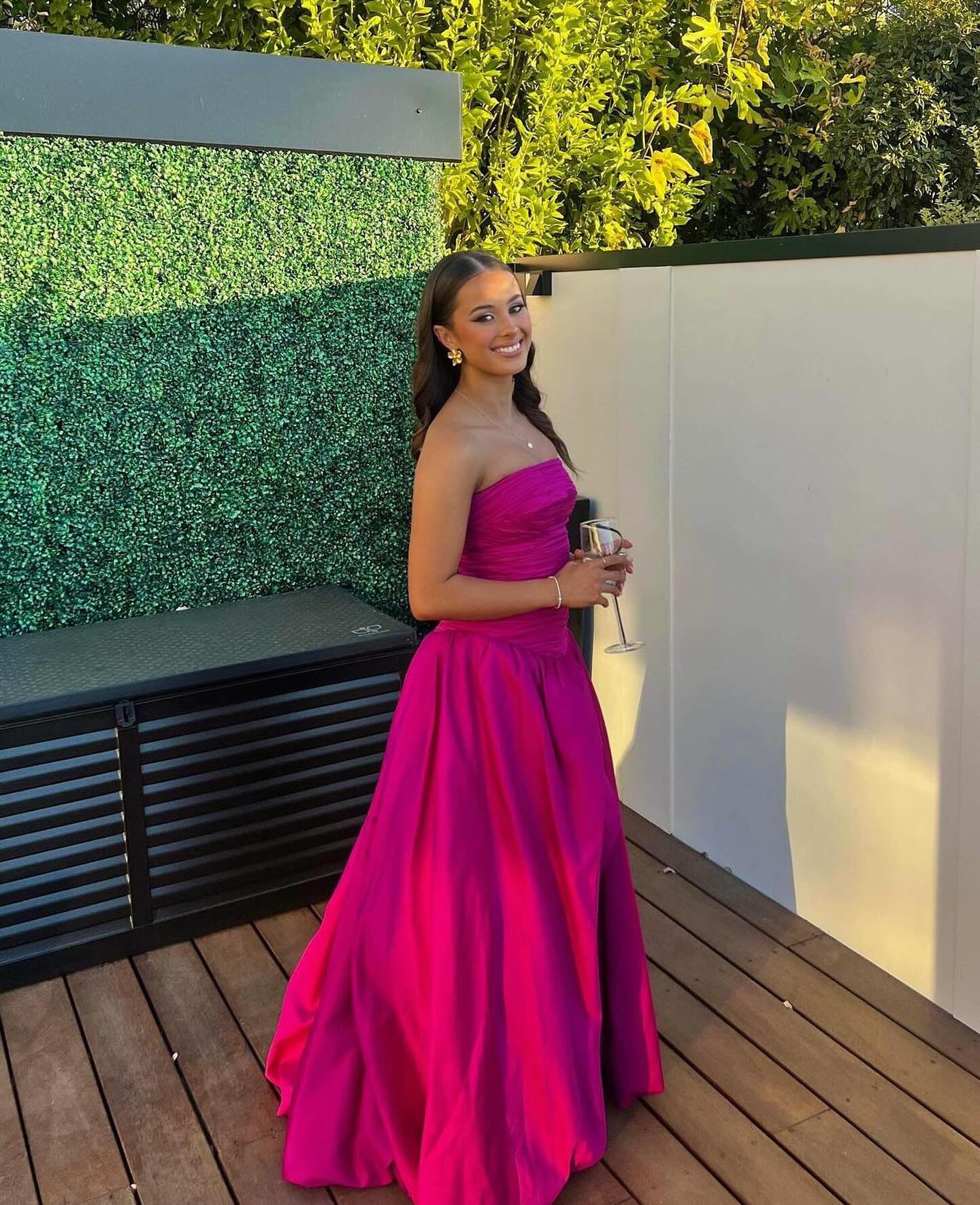 MAGENTA VIOLETTE BUBBLE HEM MAXI