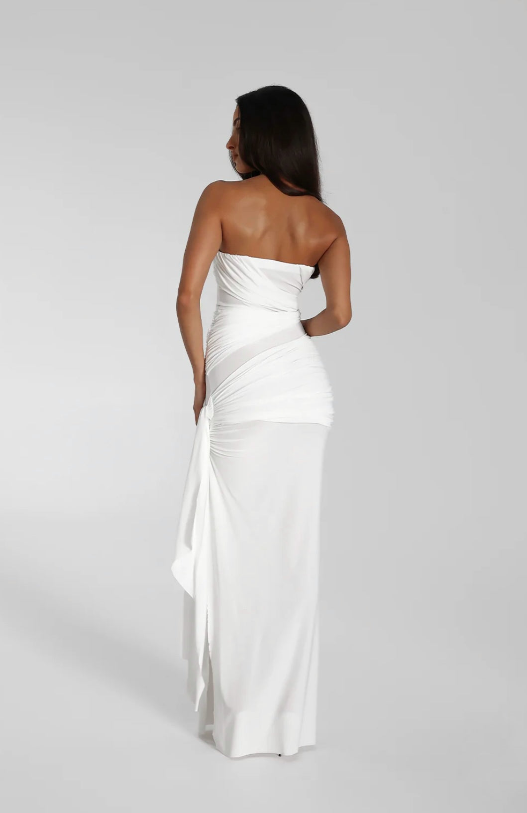 WHITE MIRANDA GOWN - SALE