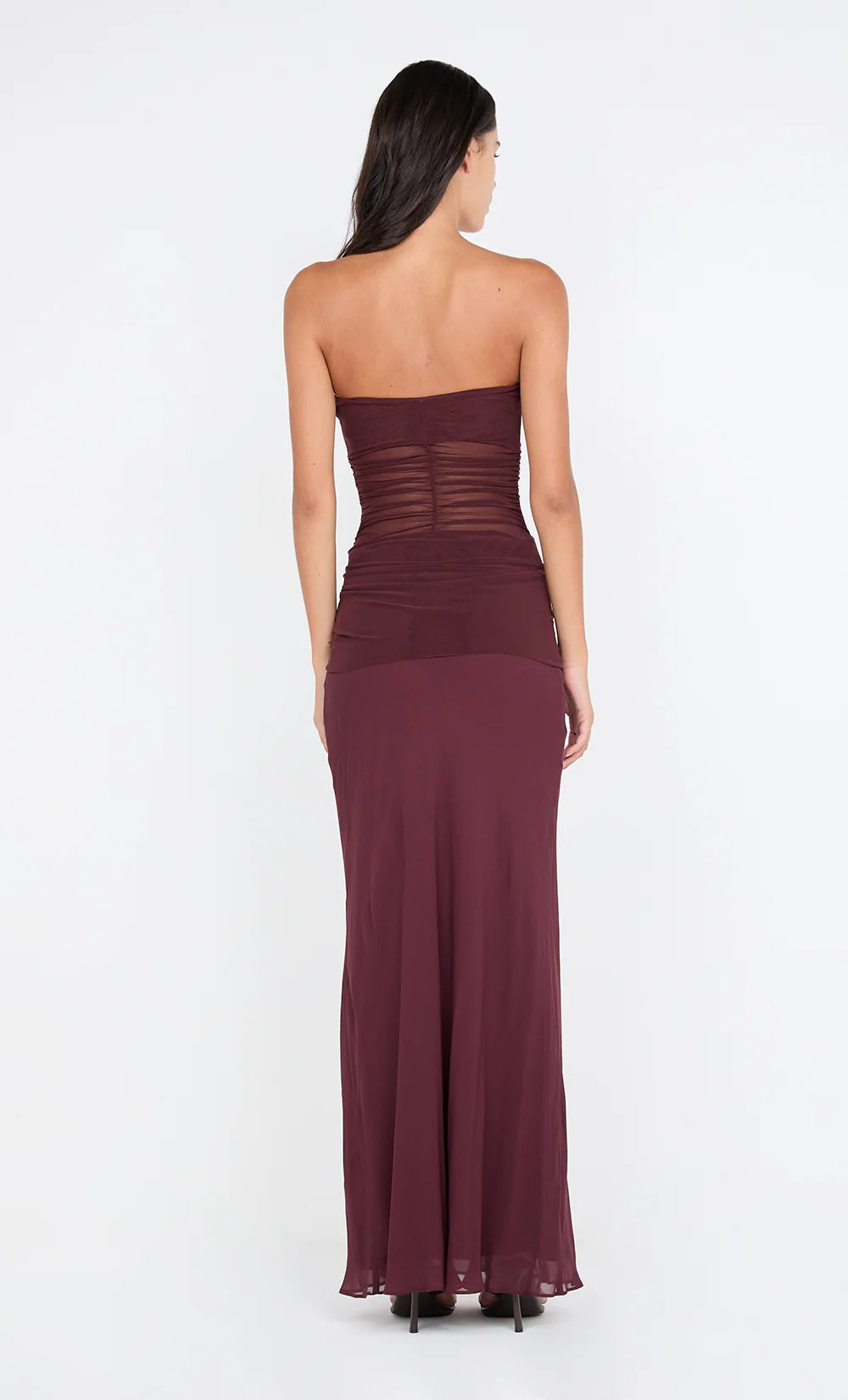 PLUM NOEMI STRAPLESS GOWN