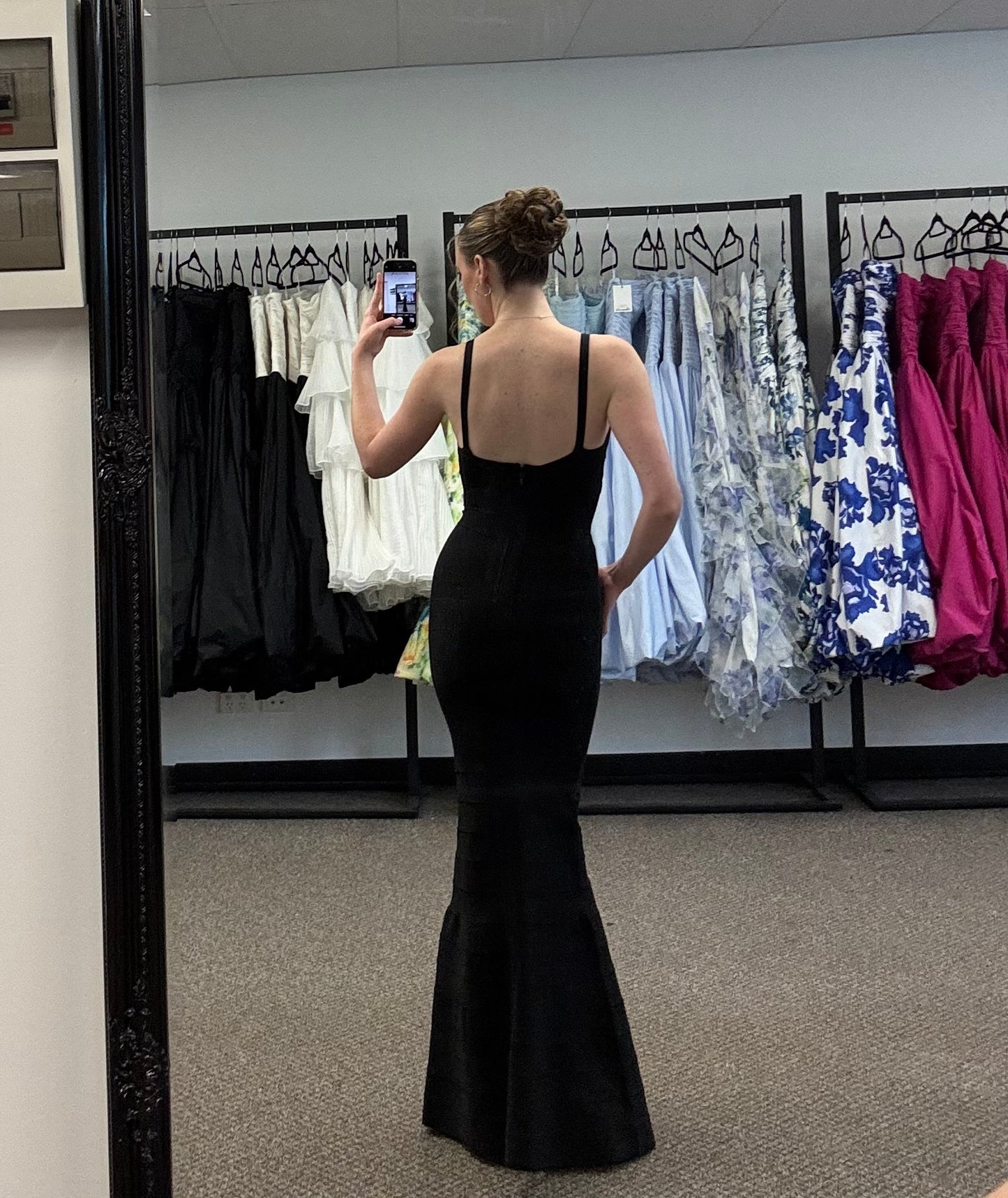 VINTAGE BLACK BANDAGE GOWN