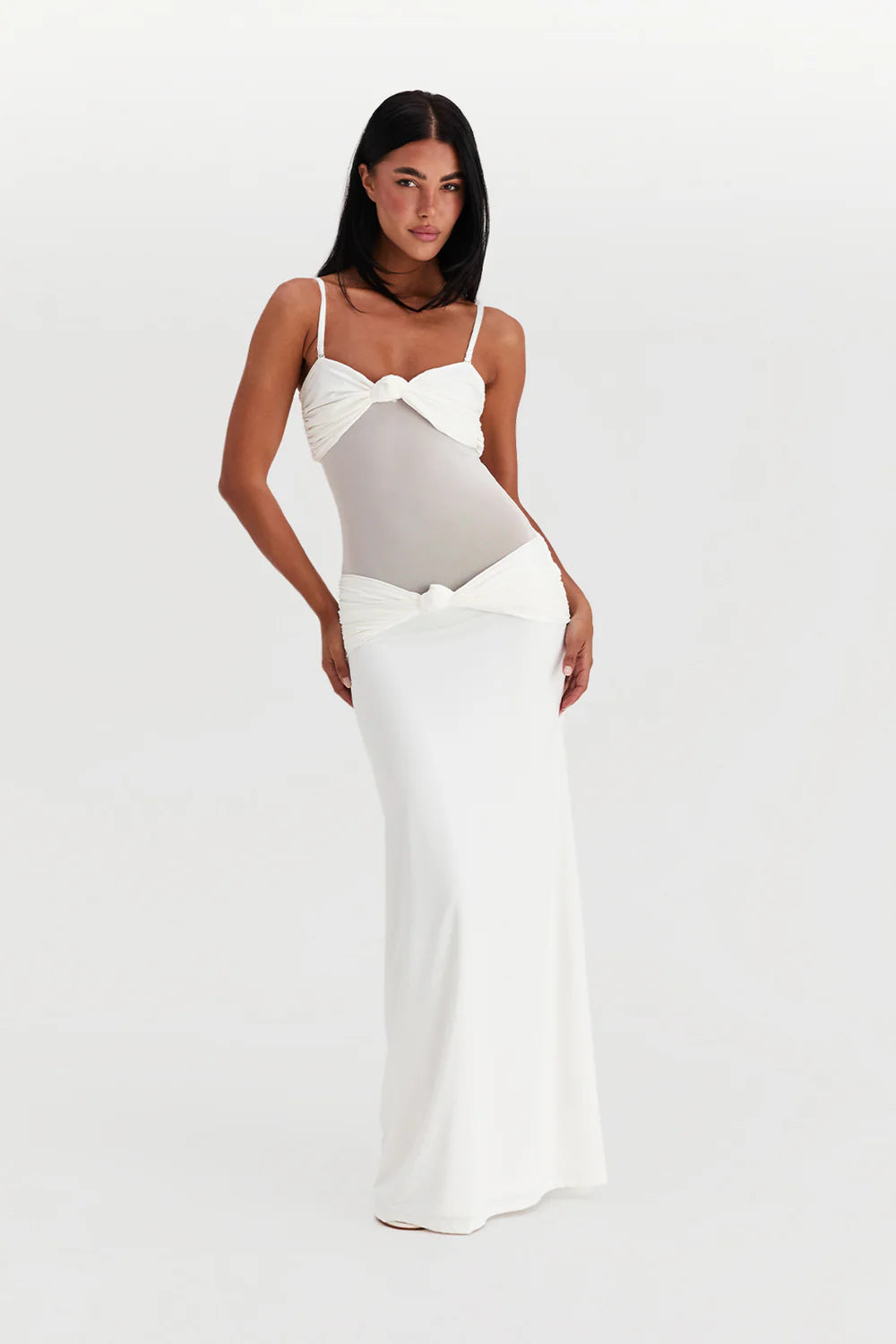 WHITE AMARA MAXI DRESS