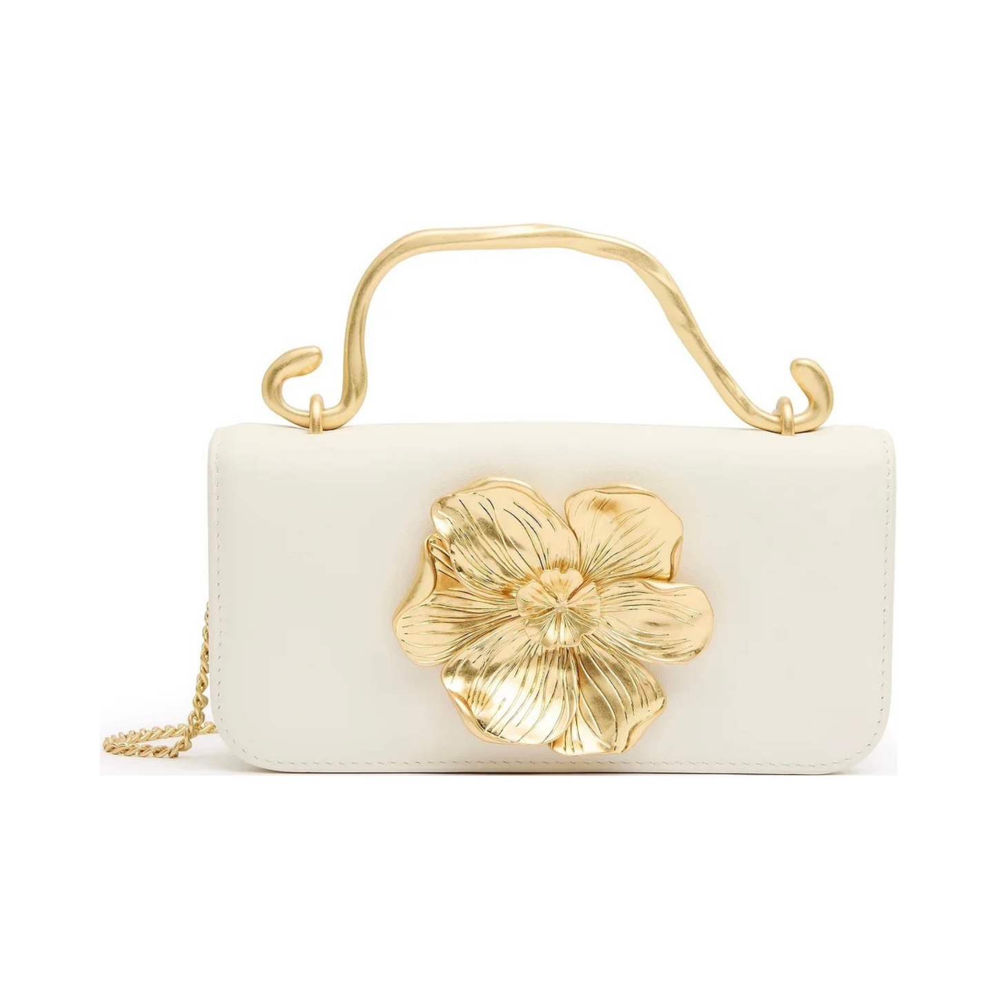 ALESSIA FLOWER CLUTCH - IVORY