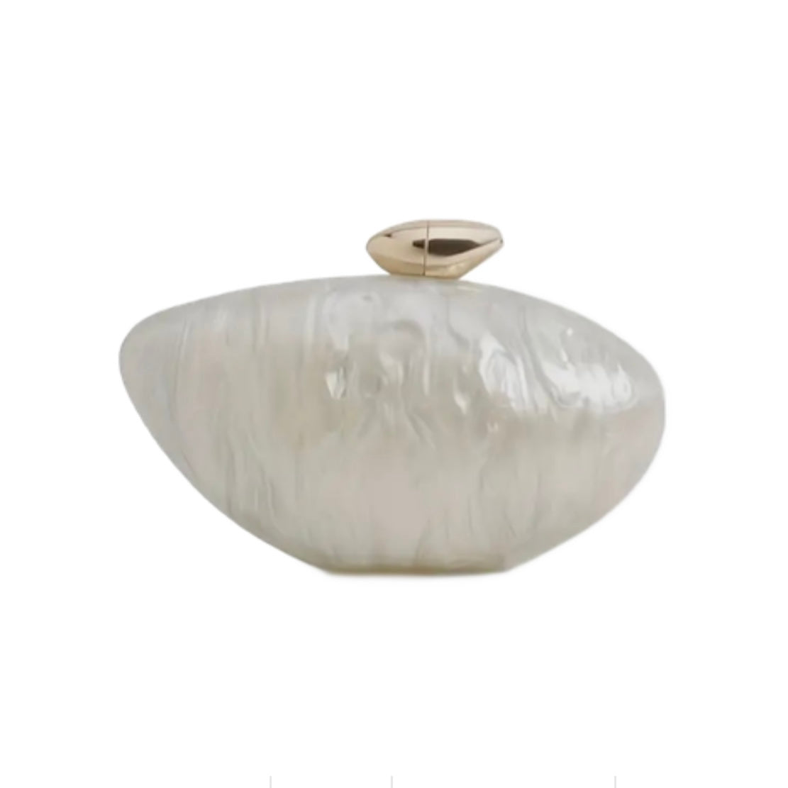 PEARL CLUTCH - WHITE