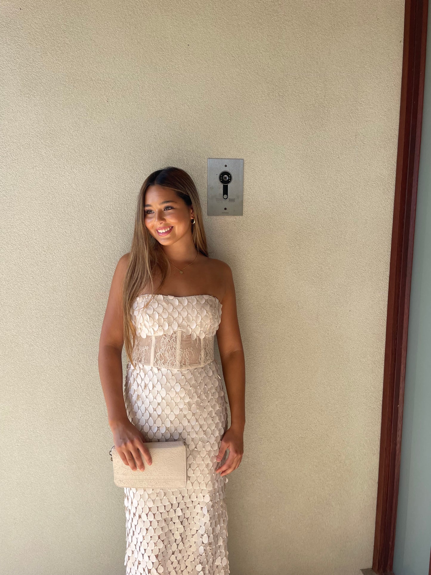 CHALK SUPREME EXTREME STRAPLESS GOWN