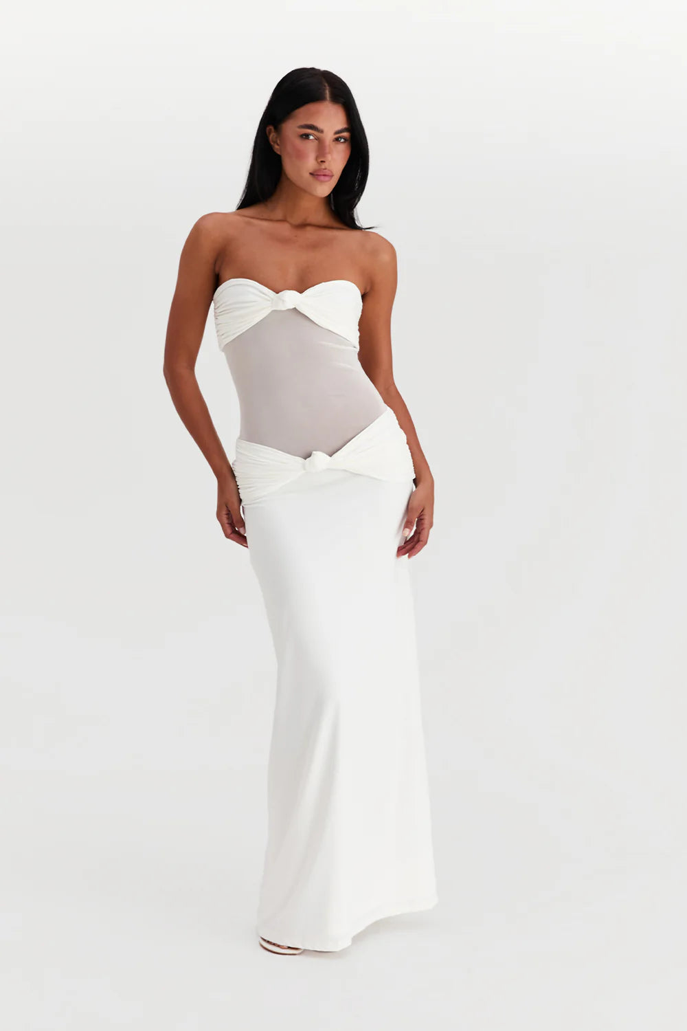 WHITE AMARA MAXI DRESS
