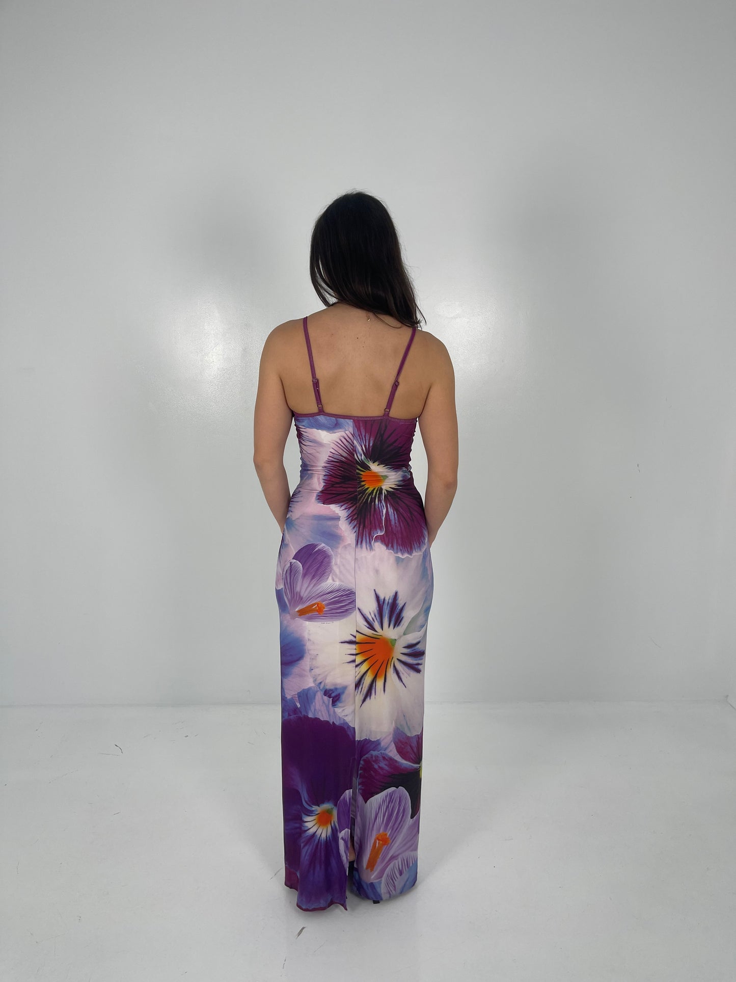 INDIGO BLOSSOM SLIP DRESS - SALE