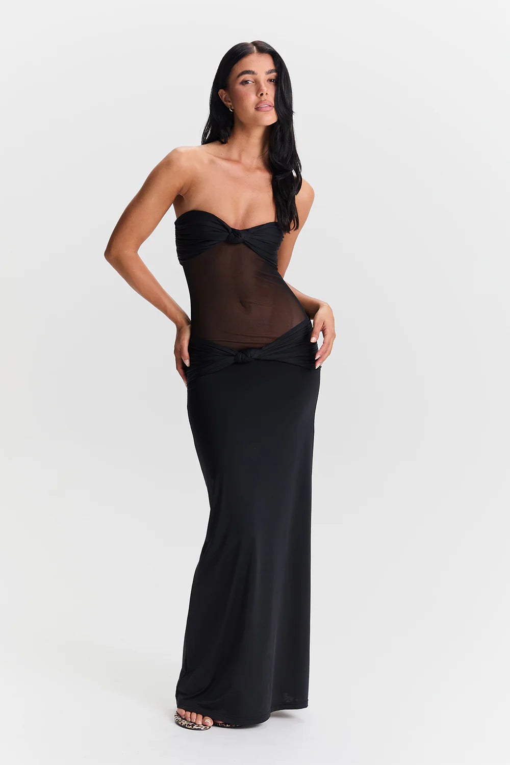 amara maxi dress Women's Amara Sheath Maxi Dress Ruby Wine XS/S/M/L/XL/XXL/Customize MEAN BLVD Ruby Wine / S