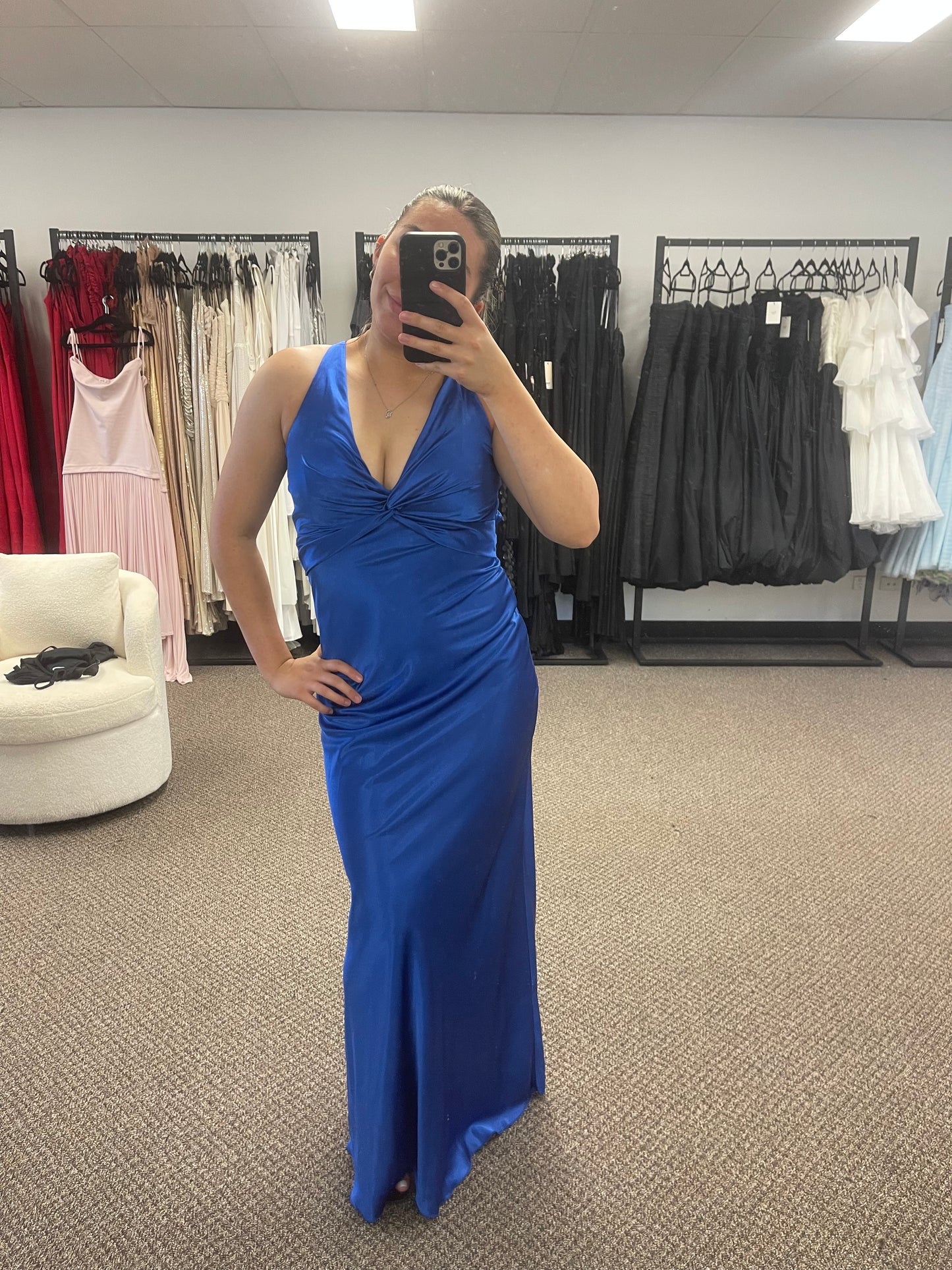 COBALT BLUE GODDESS GOWN