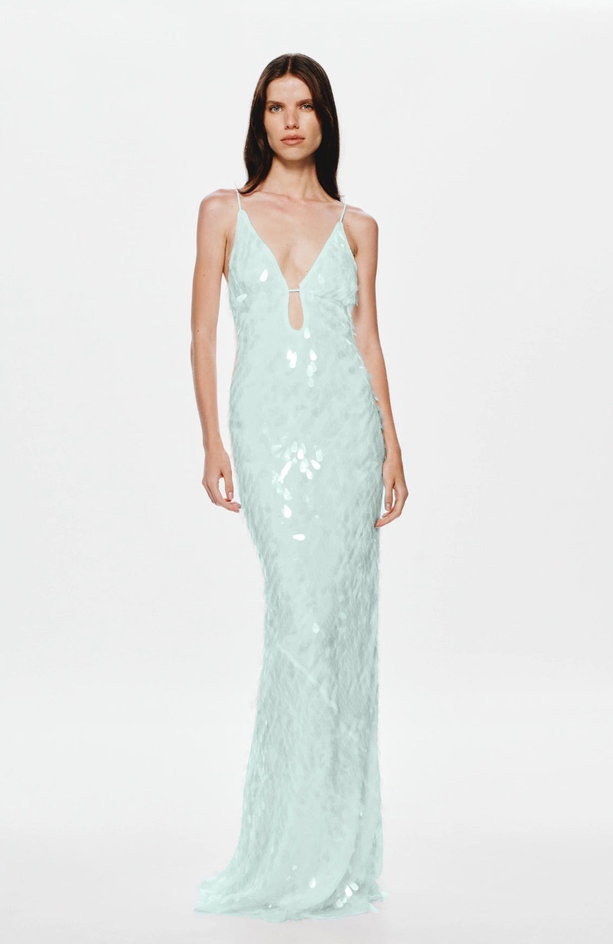MINT SAPPHIRE SEQUIN MAXI DRESS