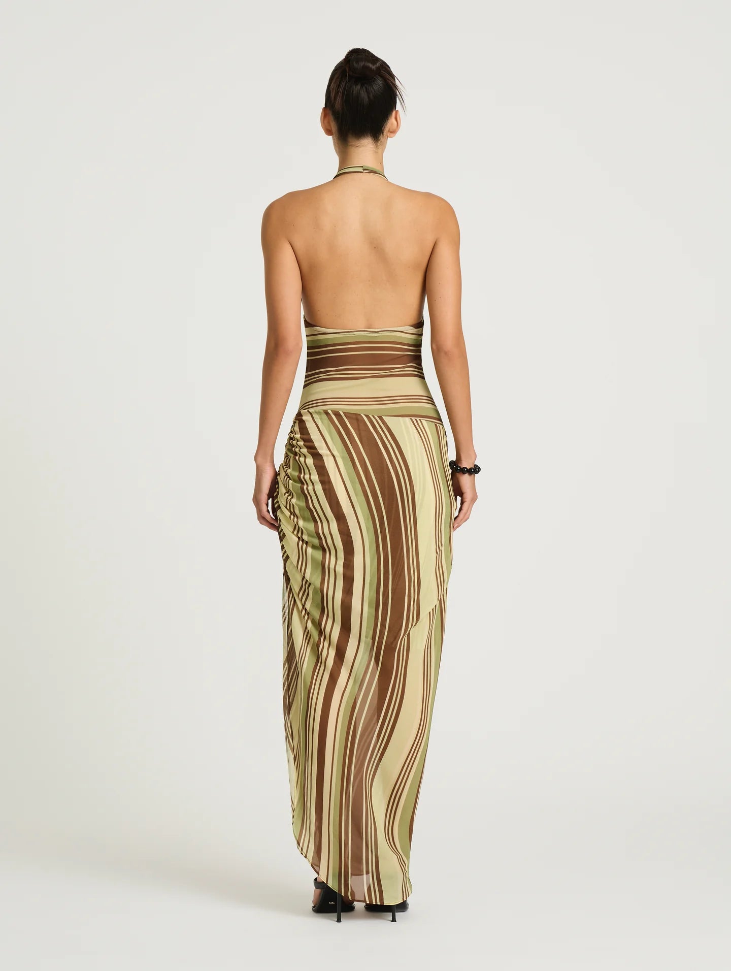 MARNIE EARTH STRIPE MAXI DRESS