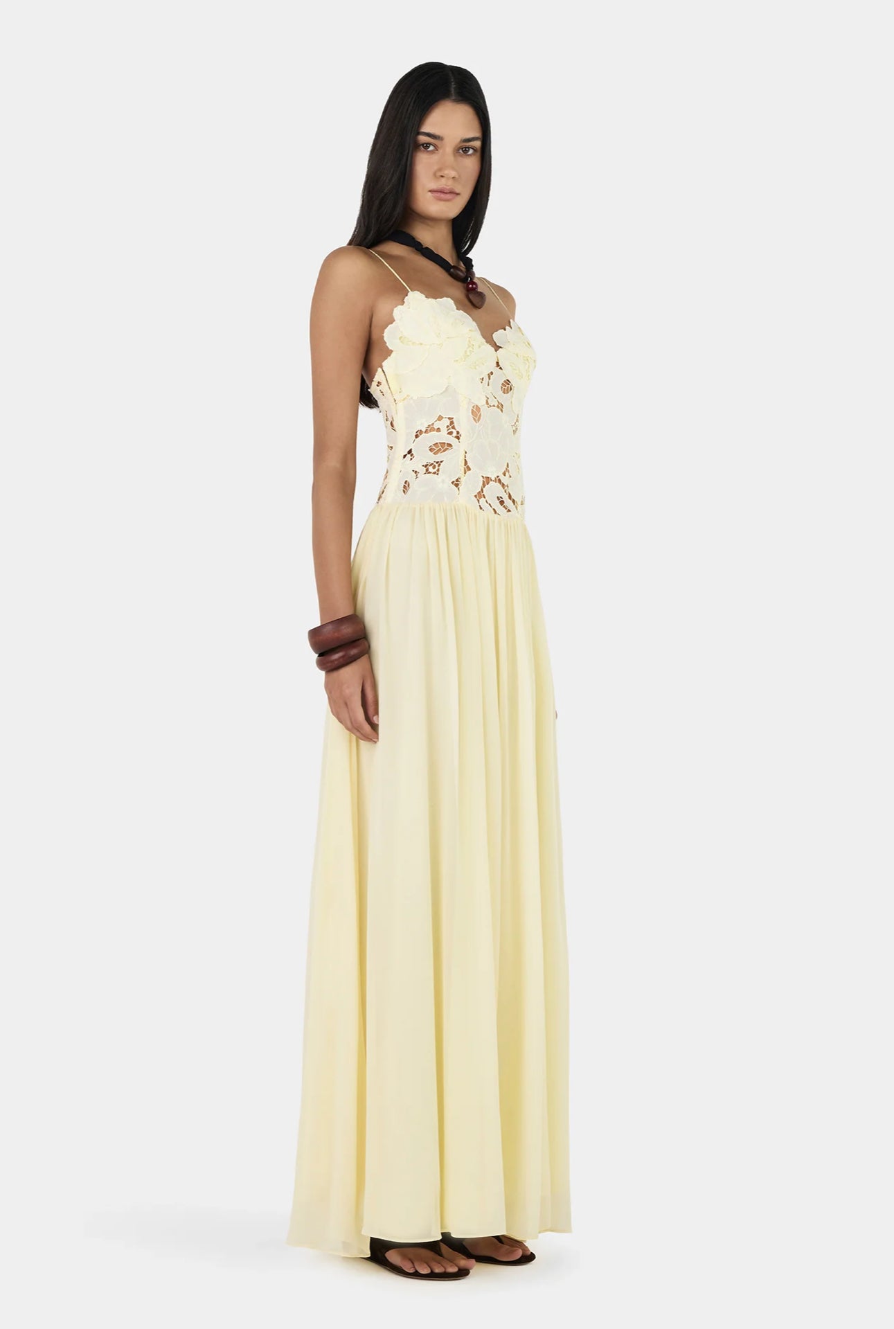 STEPHANIE MAXI DRESS BUTTER