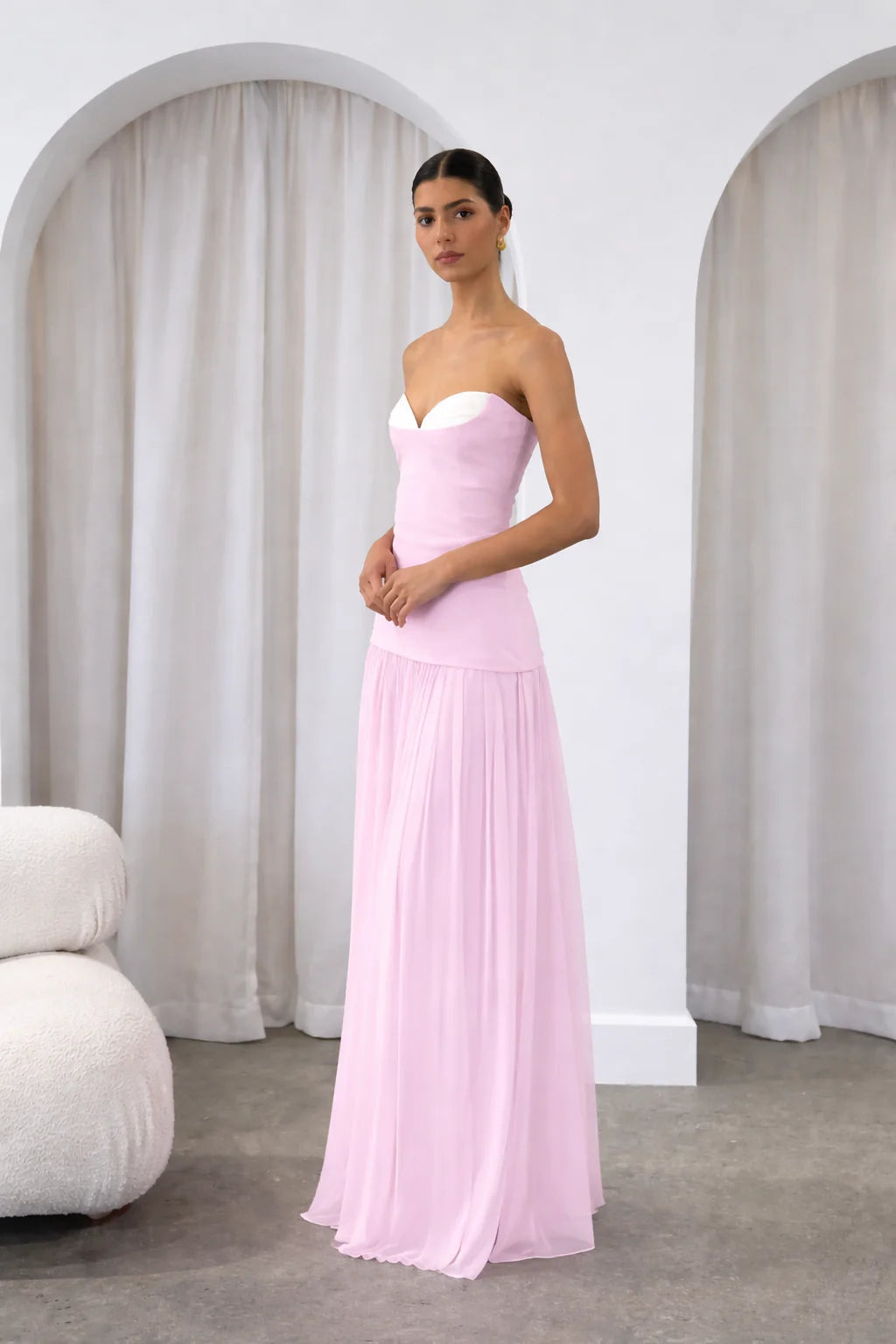 BABY PINK NICOLETTE DRESS