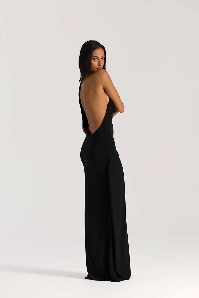BLACK MARIELA GOWN