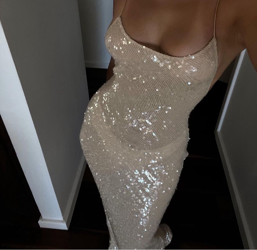 OLYMPIA SEQUIN DRESS