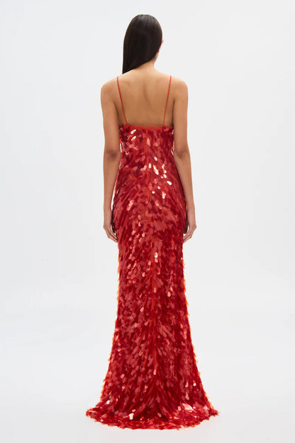 SAPPHIRE SEQUIN MAXI DRESS