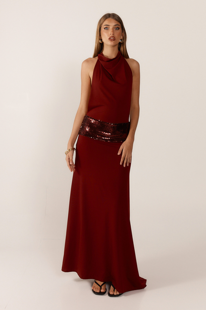 WINE ADELE GOWN