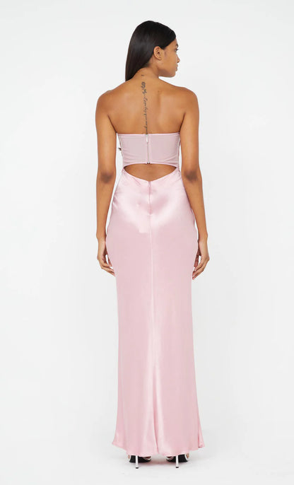 PINK HALLE STRAPLESS GOWN - SALE