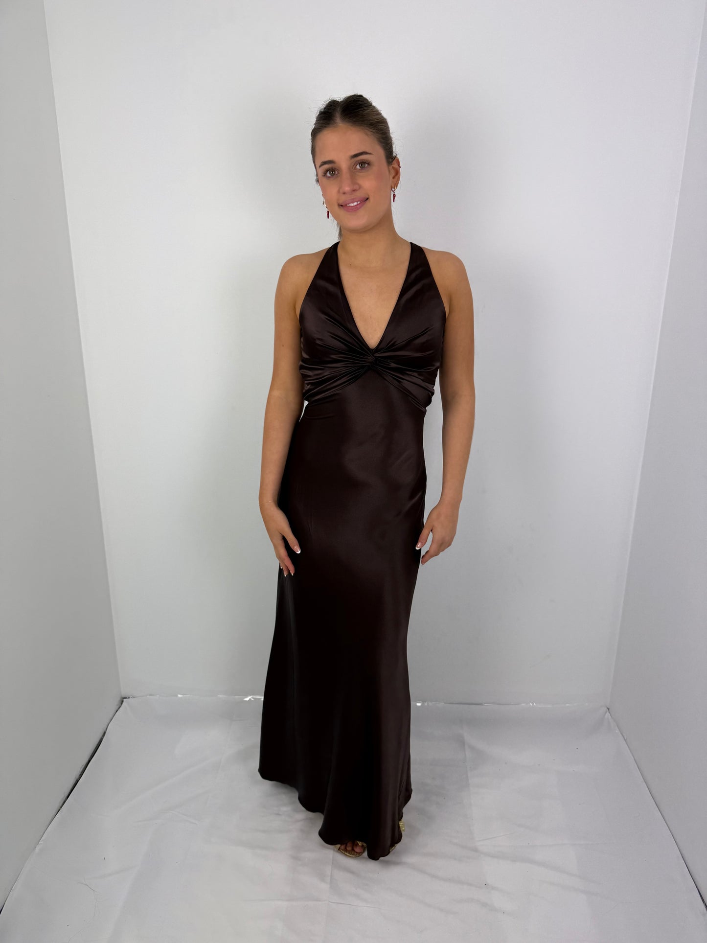 BROWN GODDESS GOWN