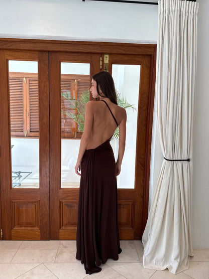 BROWN GAIA GOWN