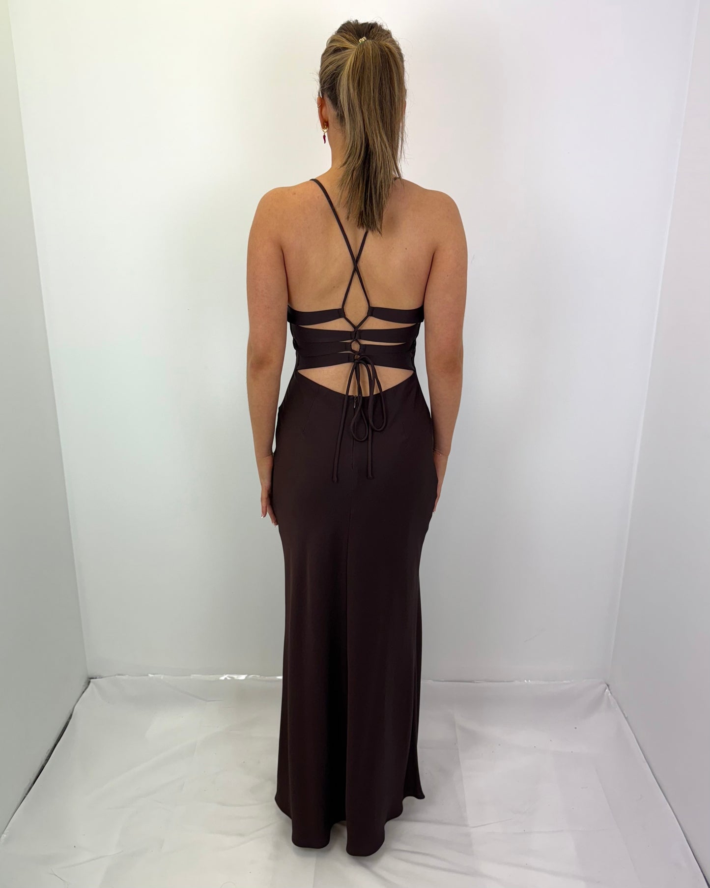 TRUFFLE TIME TO SHINE SLIP DRESS