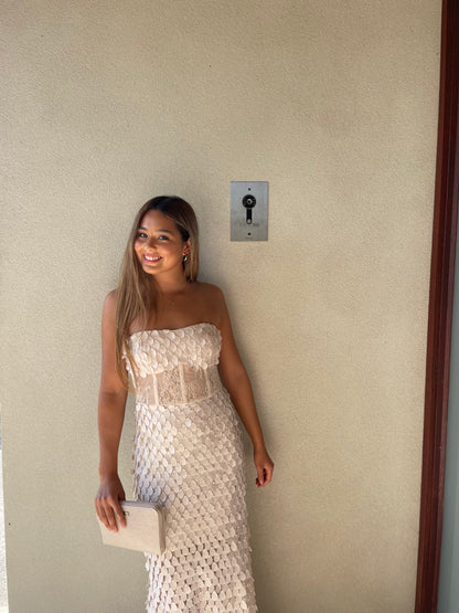 CHALK SUPREME EXTREME STRAPLESS GOWN - SALE