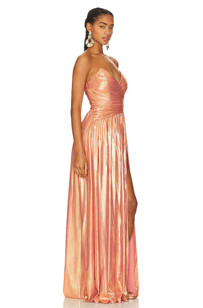 APRICOT WALDORF DRESS - SALE