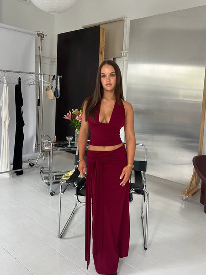 BURGUNDY SOFIA SET