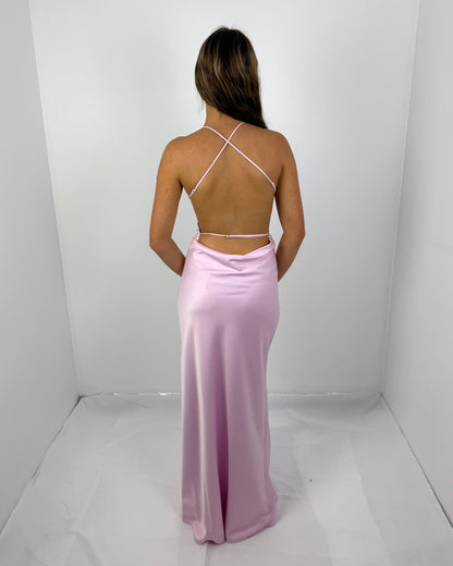 HYDRANGEA SATURATION POINT SLIP DRESS