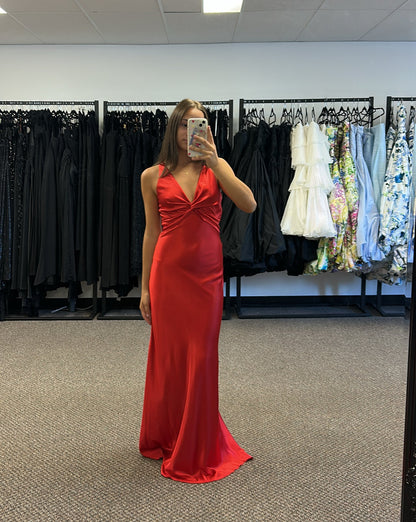 BRIGHT RED GODDESS GOWN