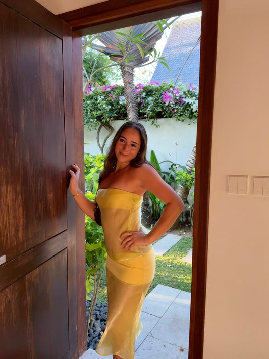 LIMONCELLO MELT PANEL DRESS