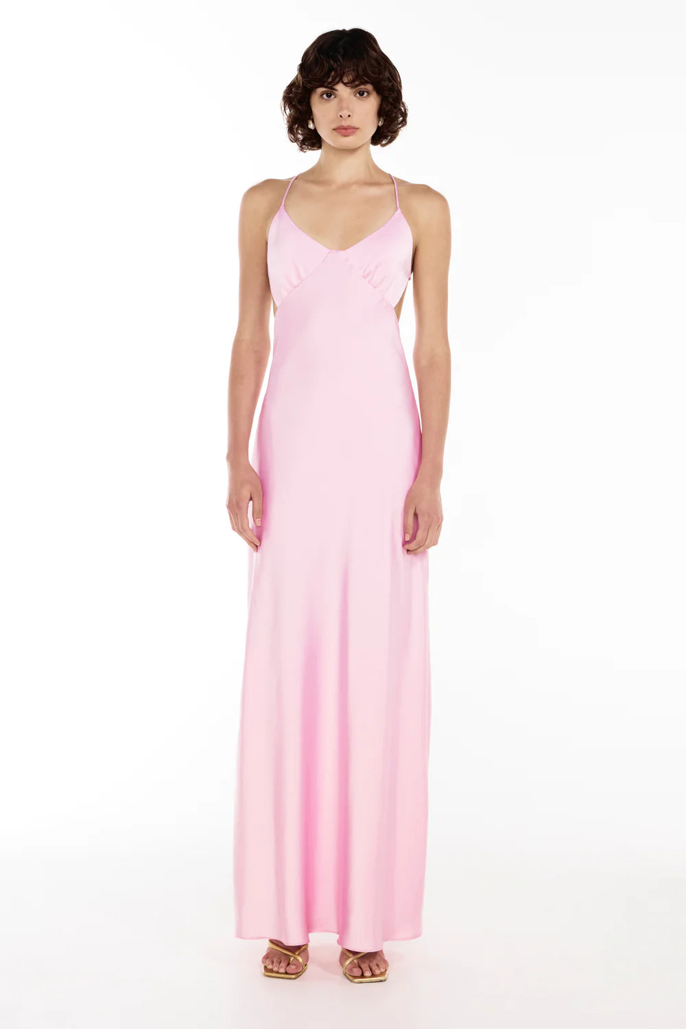 HYDRANGEA SATURATION POINT SLIP DRESS