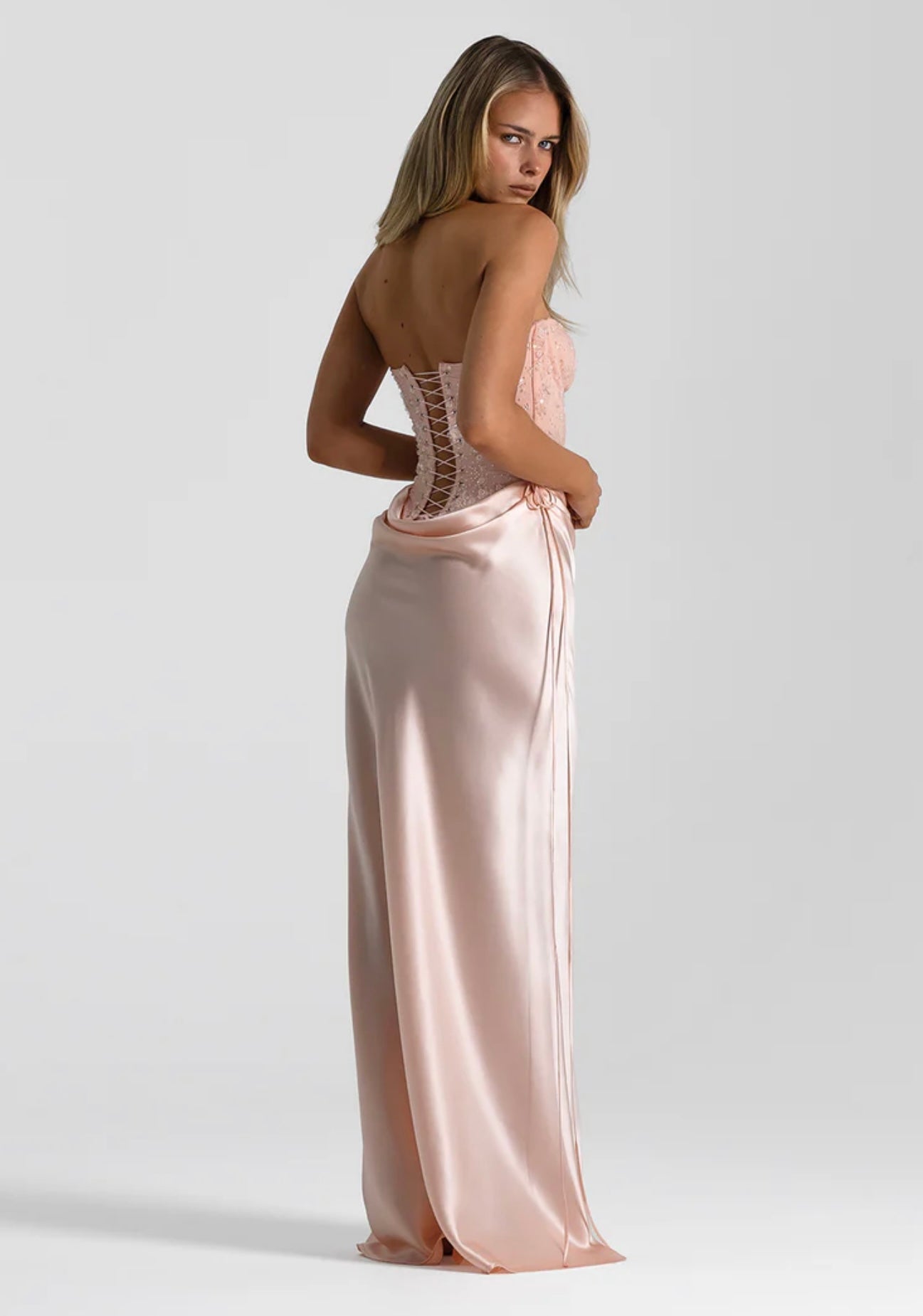 PINK EVELYN MAXI SKIRT
