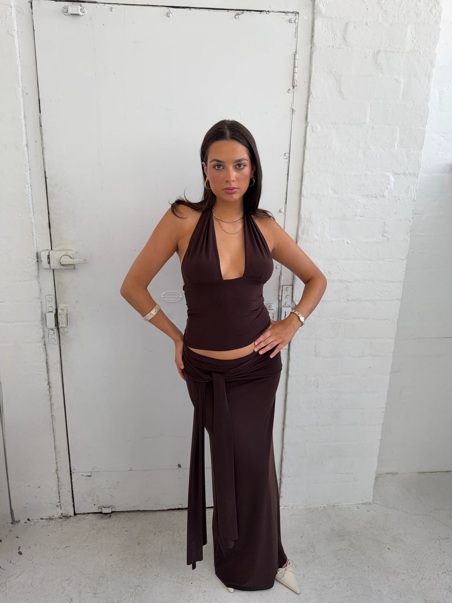 BROWN SOFIA SET