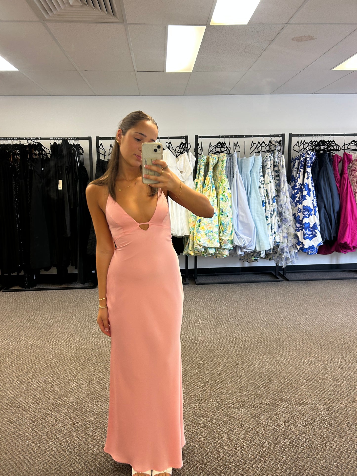 PASTEL PINK TIME TO SHINE SLIP DRESS
