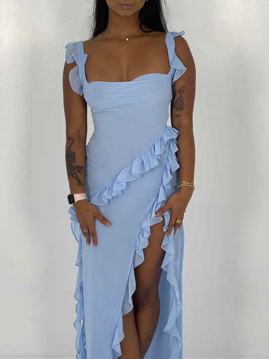 BLUE ARIELA MAXI DRESS