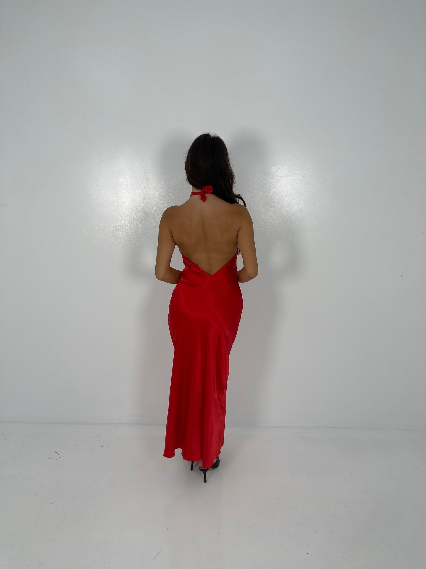 RED CROSSOVER MAXI