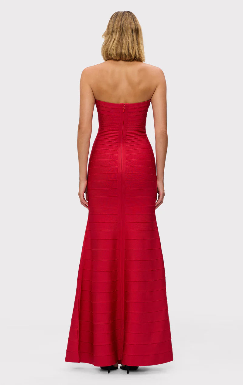 LIPSTICK RED SARA GOWN