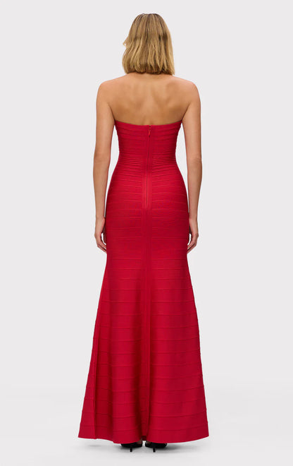 LIPSTICK RED SARA GOWN