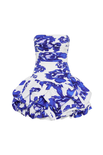 COBALT BEHOLD BUBBLE HEM MINI