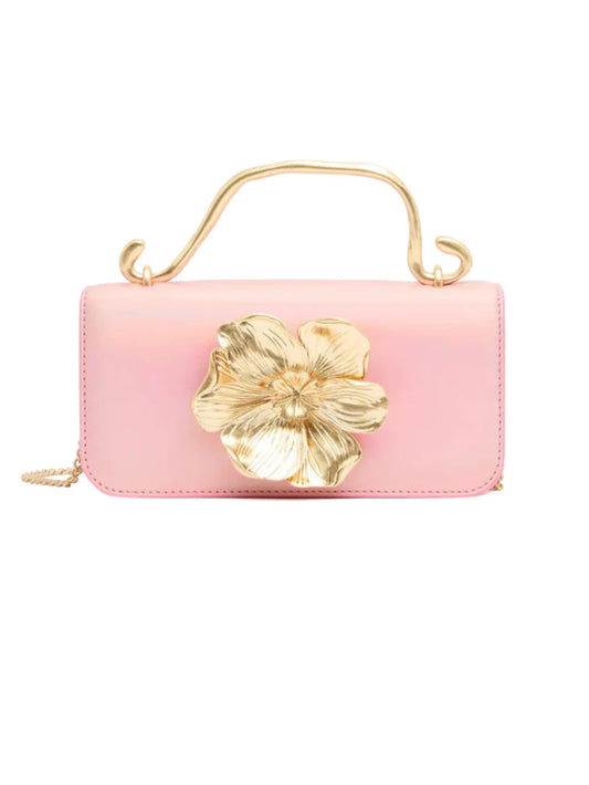 ALESSIA FLOWER CLUTCH - PINK